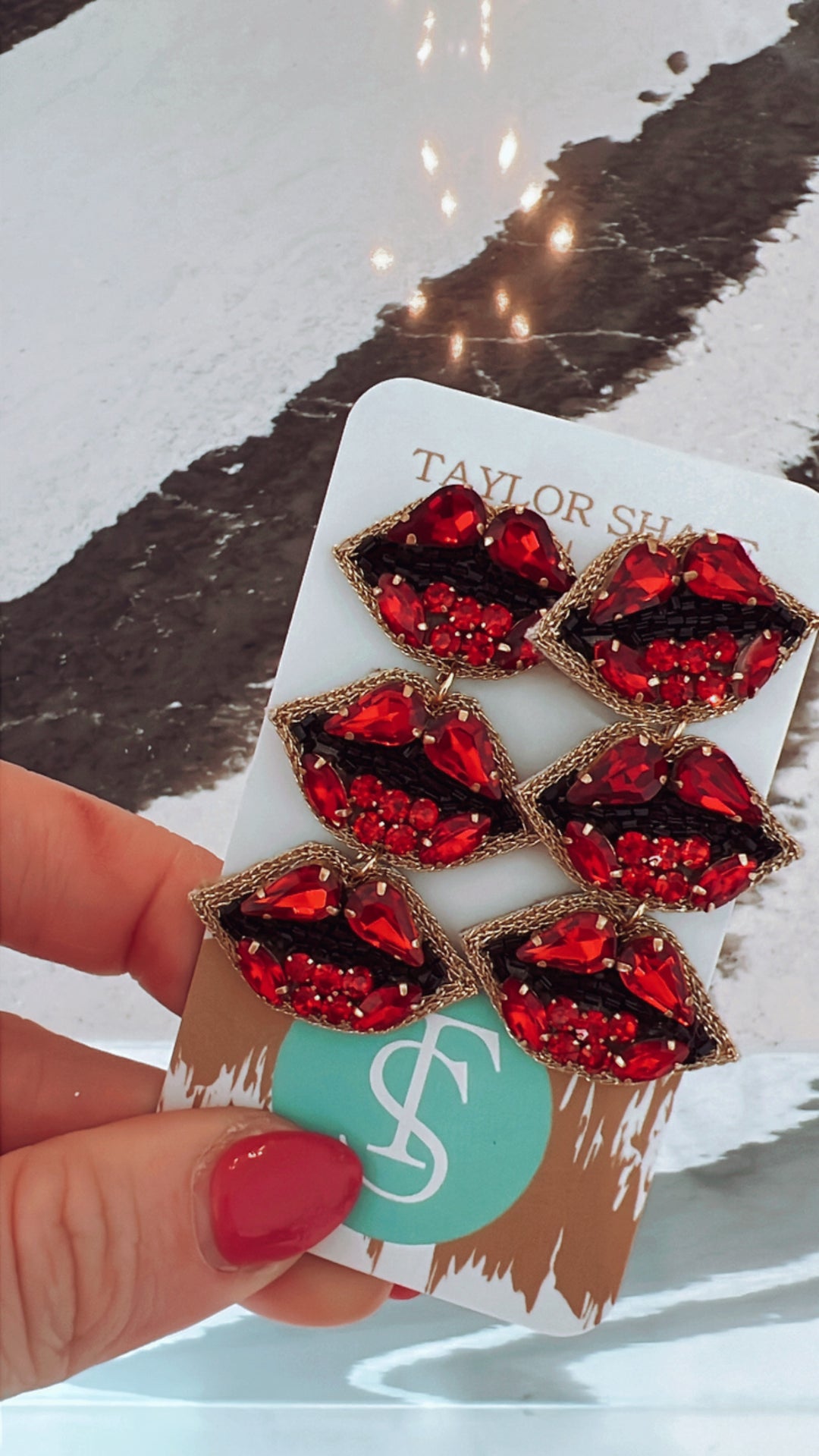 Smooches Beaded Drops