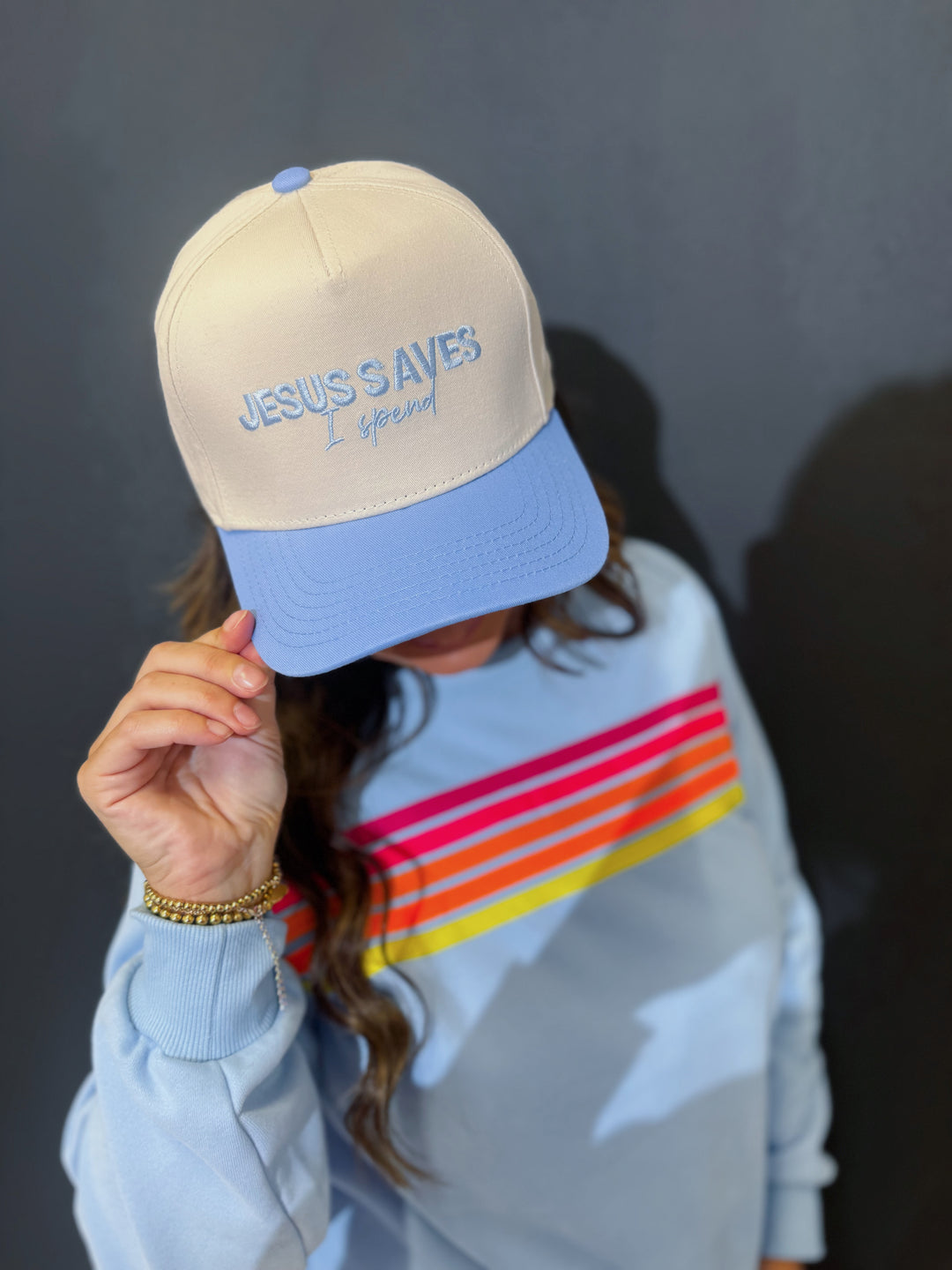 Jesus Saves I Spend Hat