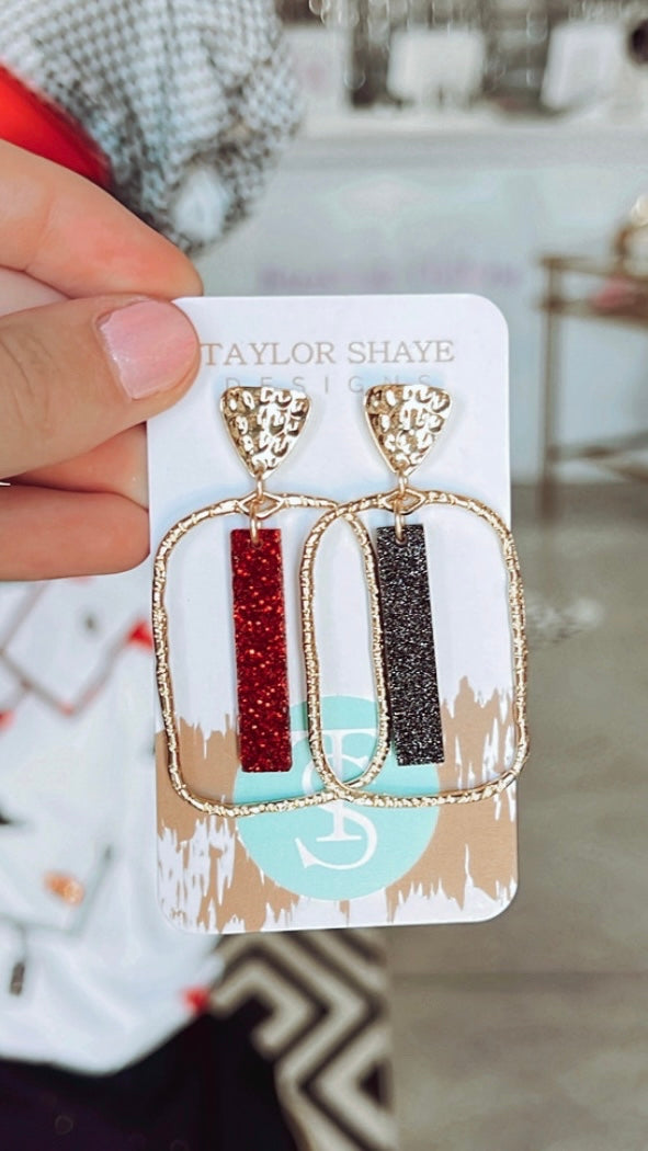 D-Line Stick Hoops | Red and Black