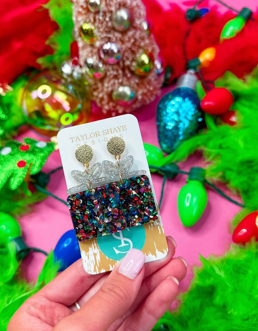 Acrylic Rainbow Present Drops