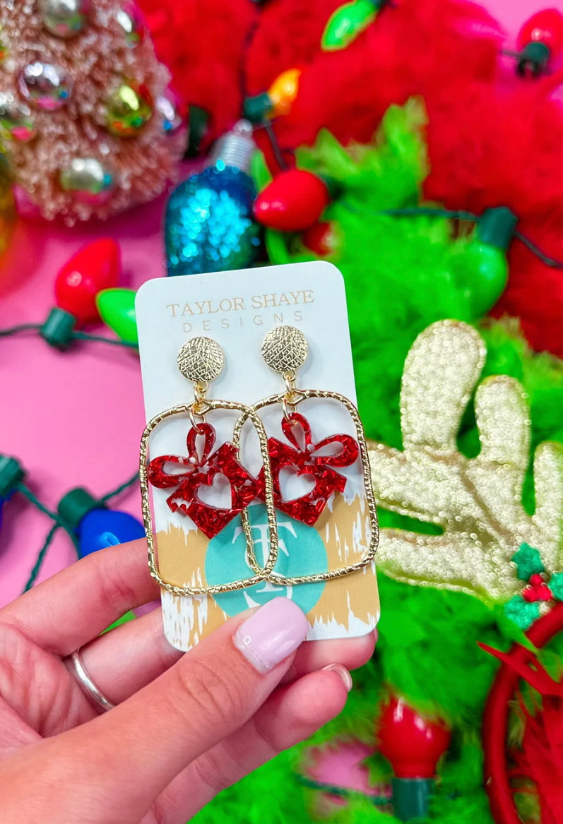 Red Present Hoops