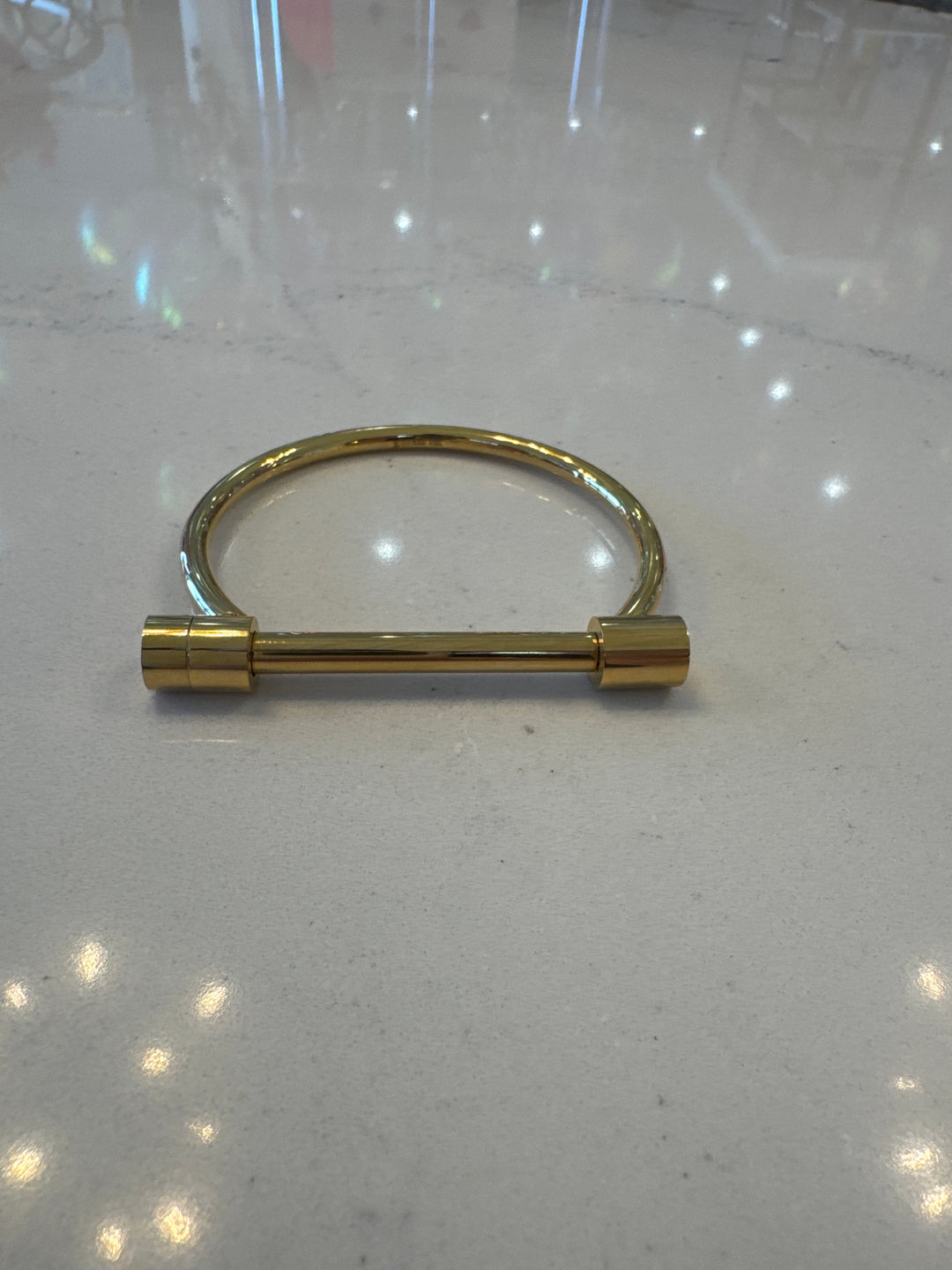 Locked In Gold Bar Bracelet