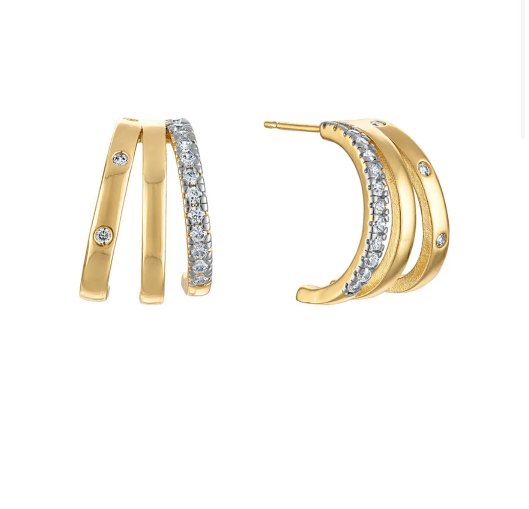 The Teddy Triple Earrings