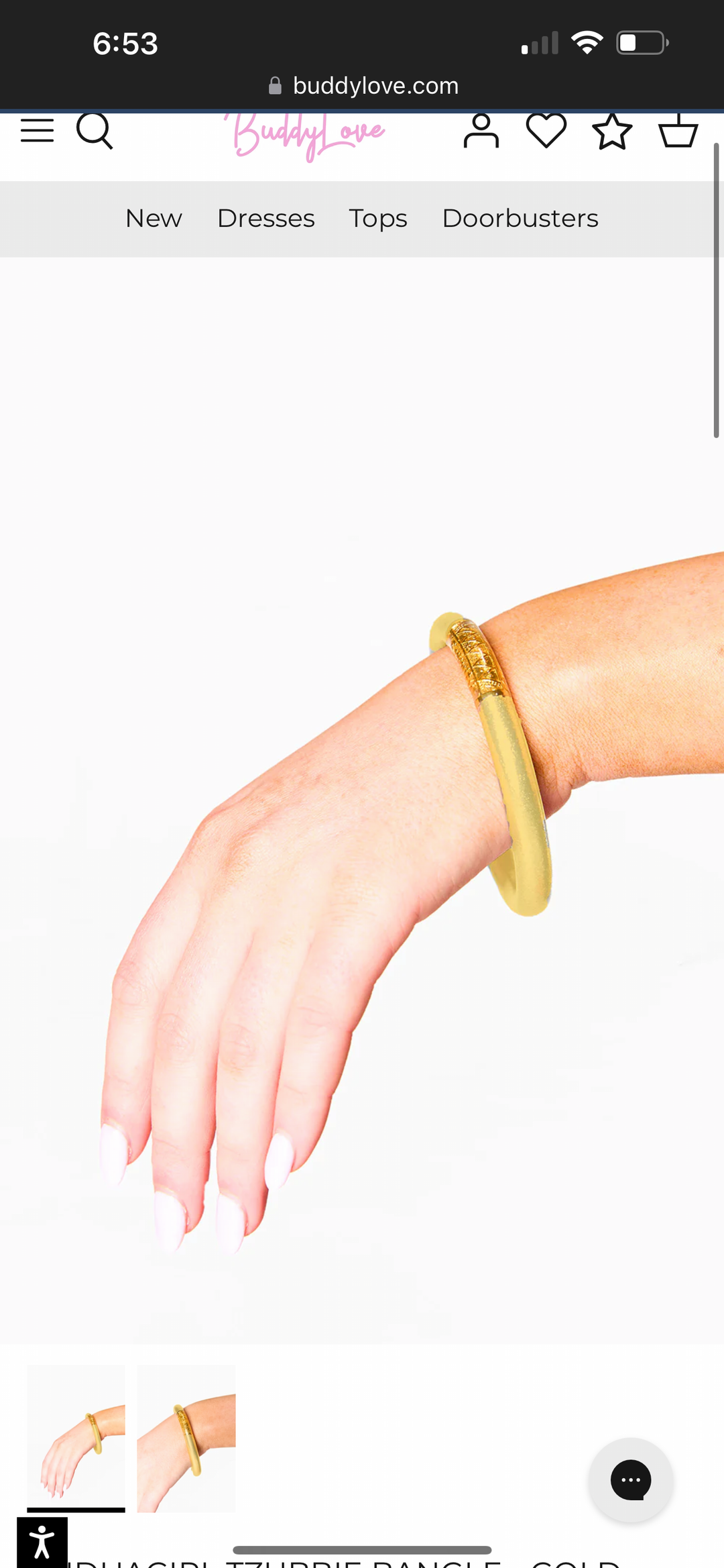Budha Girl Gold Tzubbie All Weather Bangle