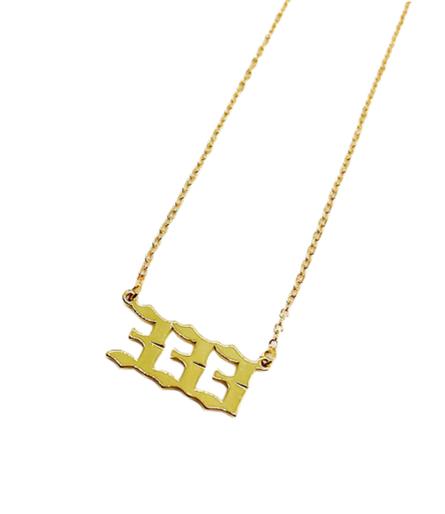 Angel Number Necklace-333