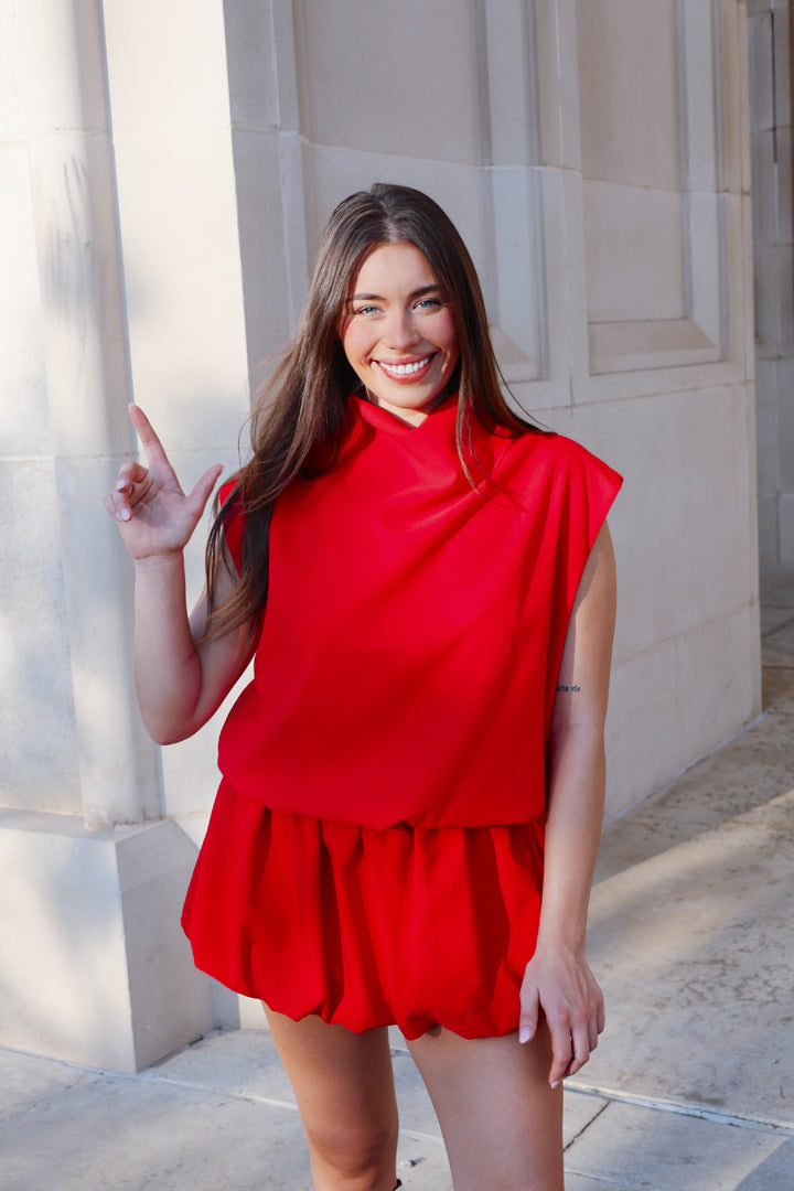 Red Bubble Skirt