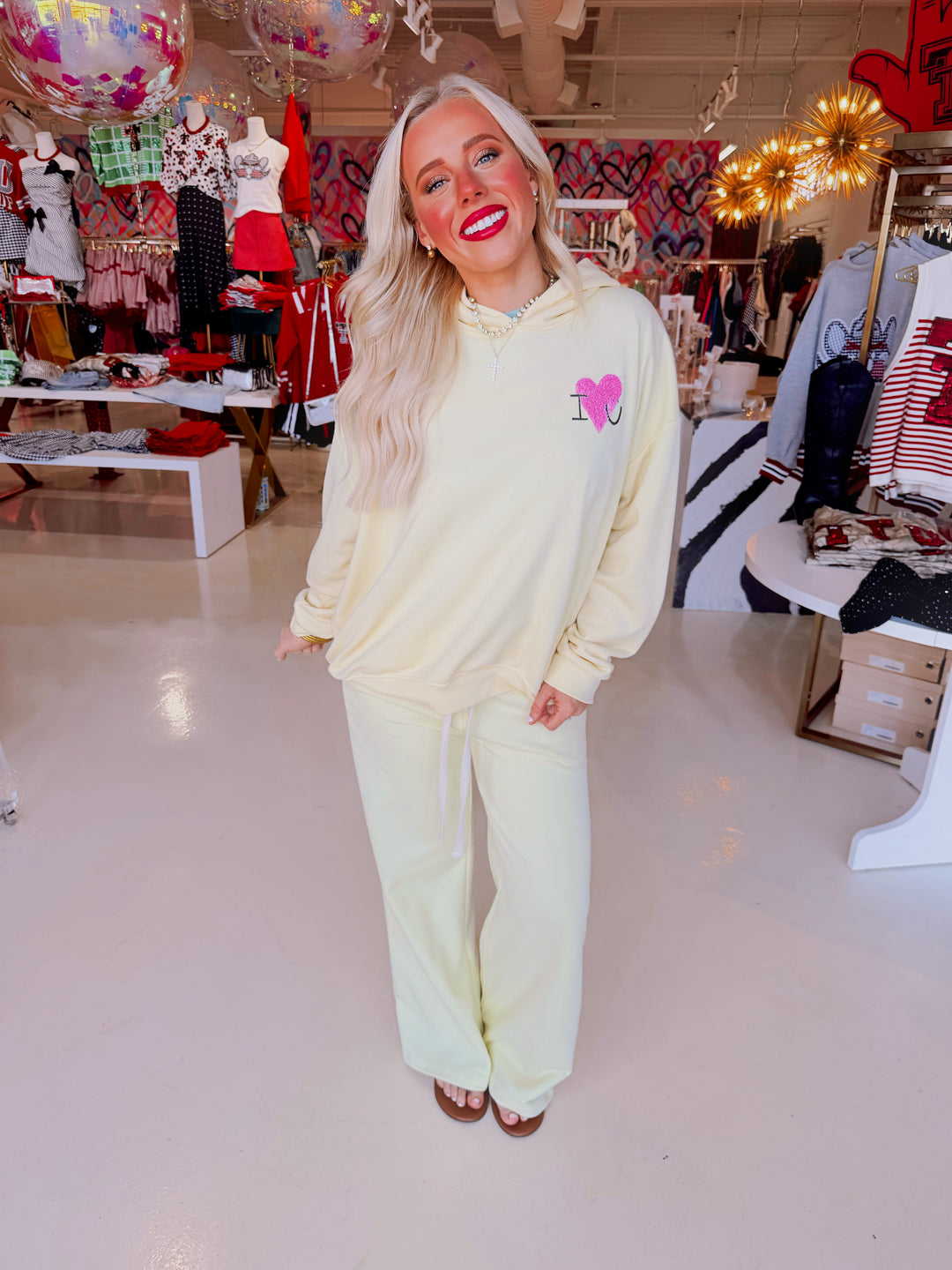 Brinley Butter Yellow Sweat Set