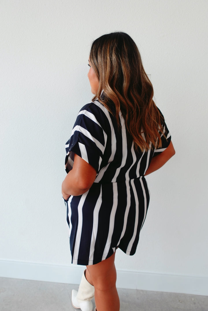 See You at the Jones Stripe Romper