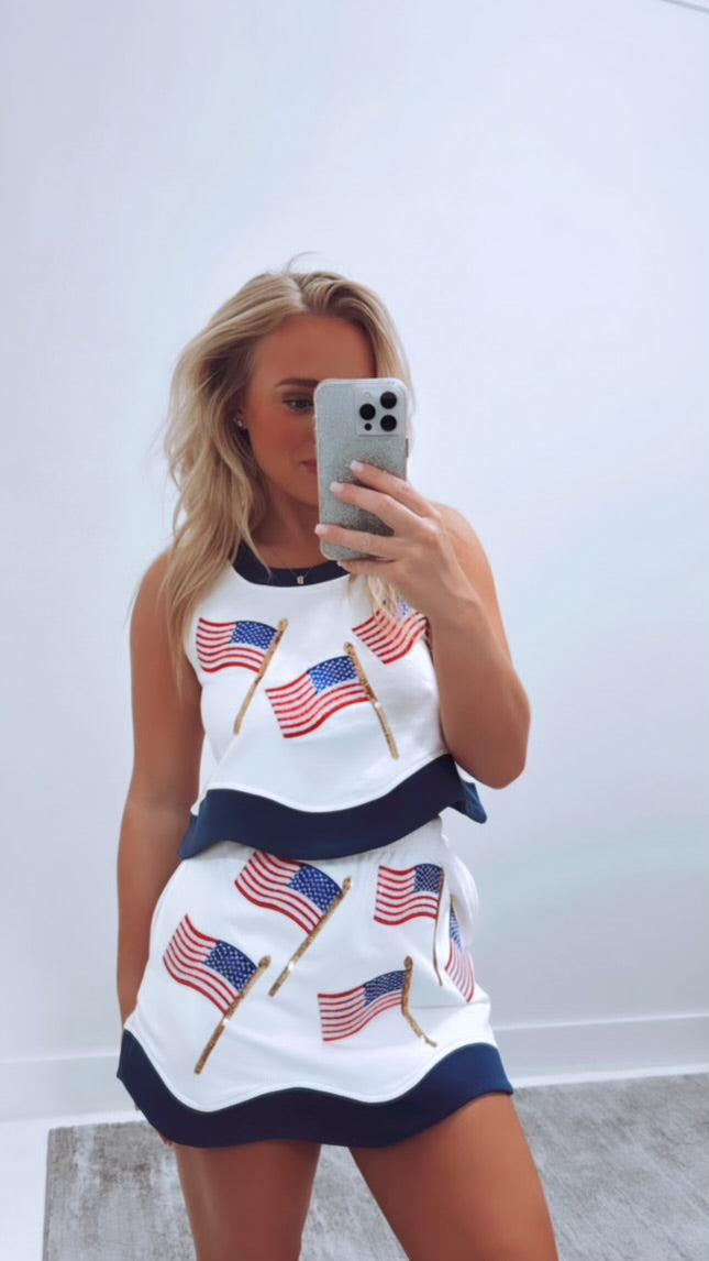 QOS American Flag Set | Skort