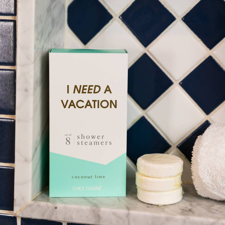 I Need a Vacation Shower Shower Steamers - Coconut Lime