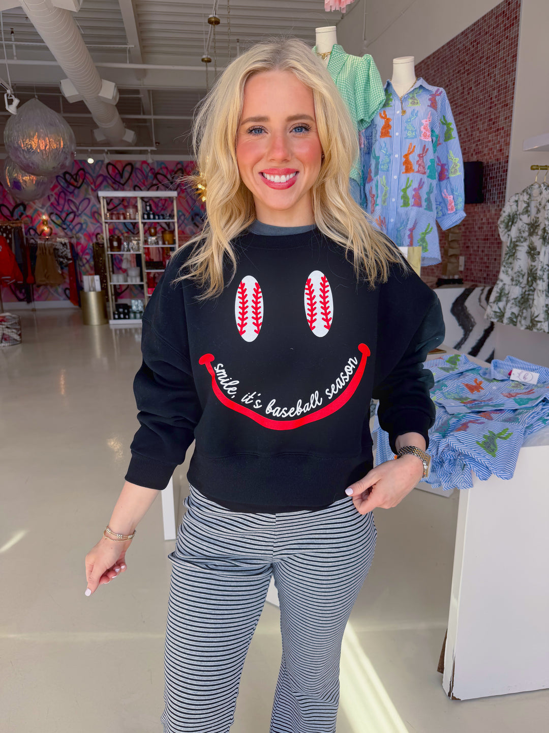 Smile, It's Baseball Season Sweatshirt