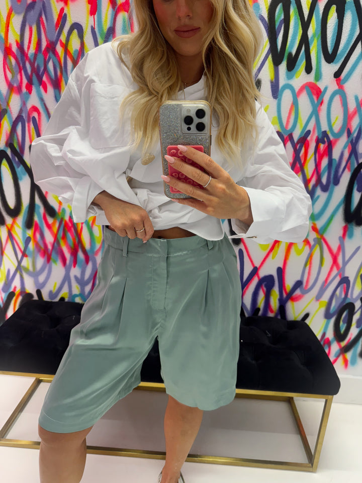 Sage Green Dress Me Up Shorts