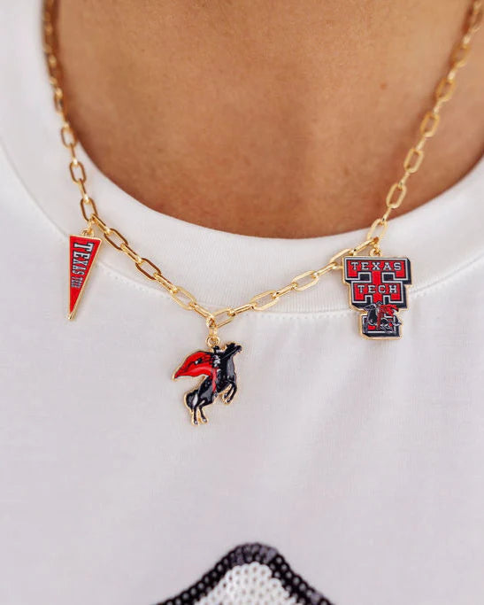 BC Texas Tech Charm Necklace