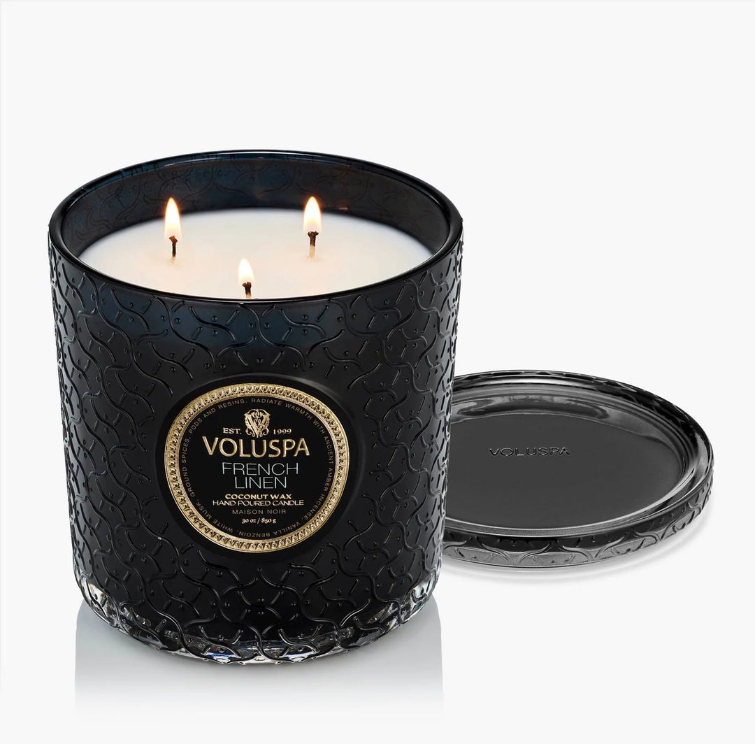 Voluspa French Linen Luxe Candle