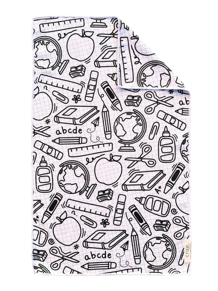 School Daze: Double-Sided Hand Towel