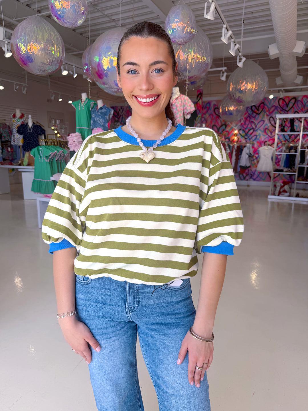 Spring Olive Top