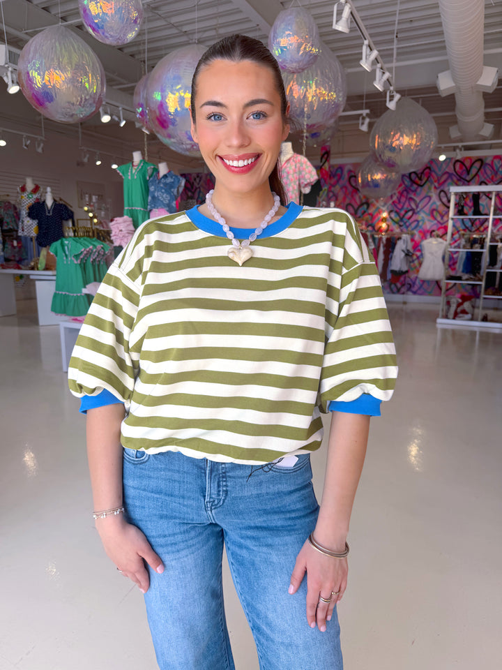 Spring Olive Top