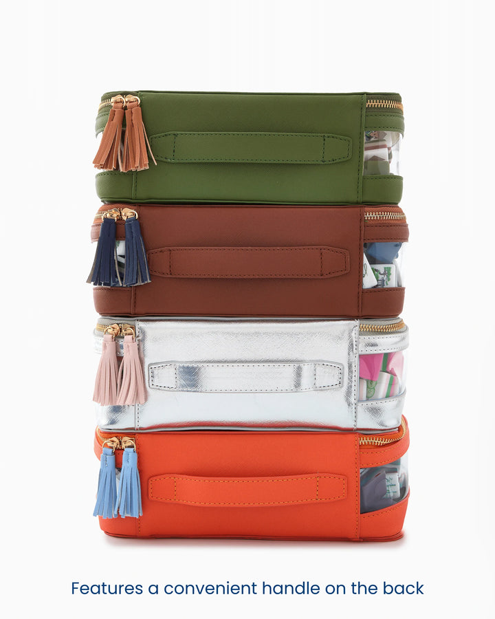 OH MY MAHJONG Cognac Tile Storage Bag