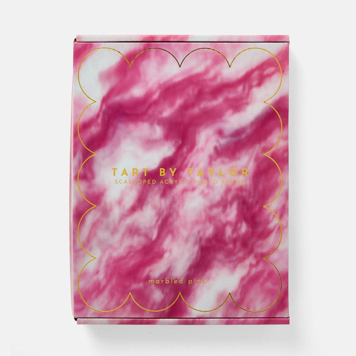 Pink Marbled Acrylic Picture Frame