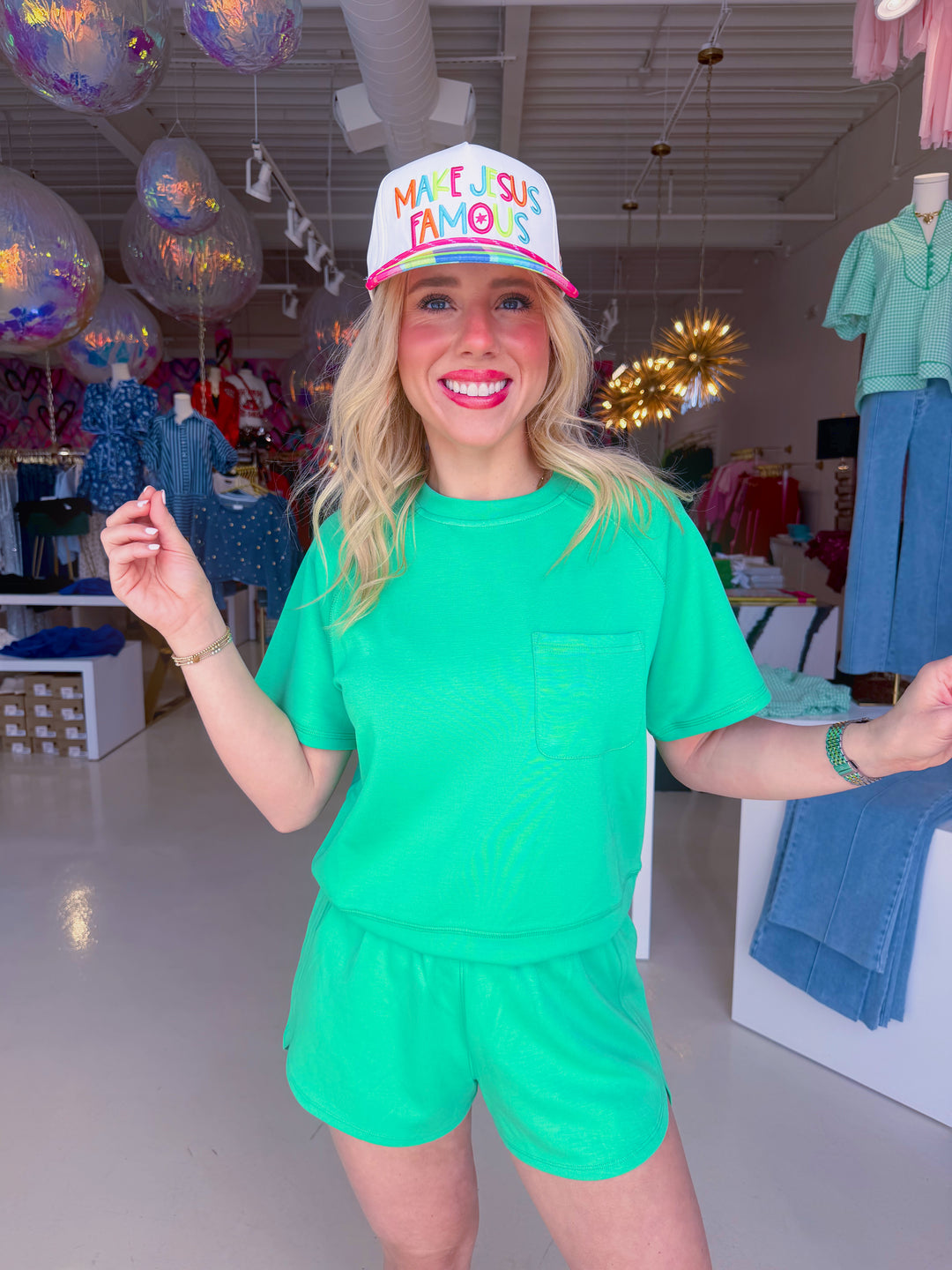 Colorful Make Jesus Famous Hat