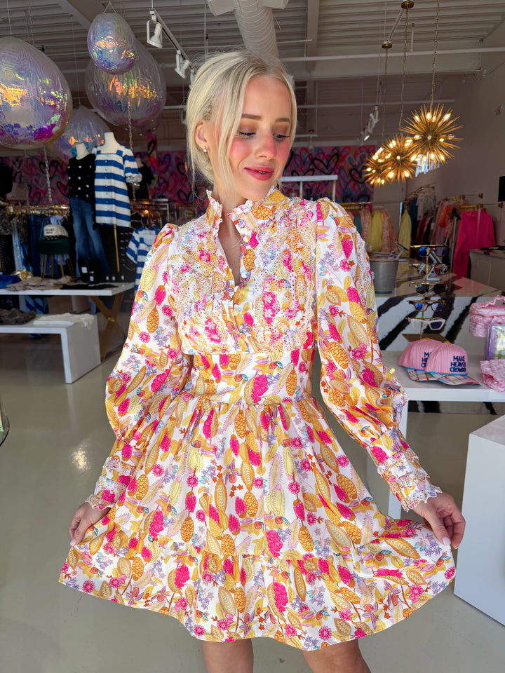 Feeling Fancy Silk Floral Dress