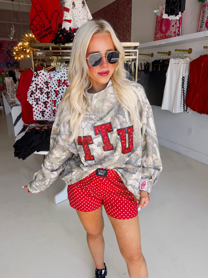 QOS Texas Tech Camo Mockneck