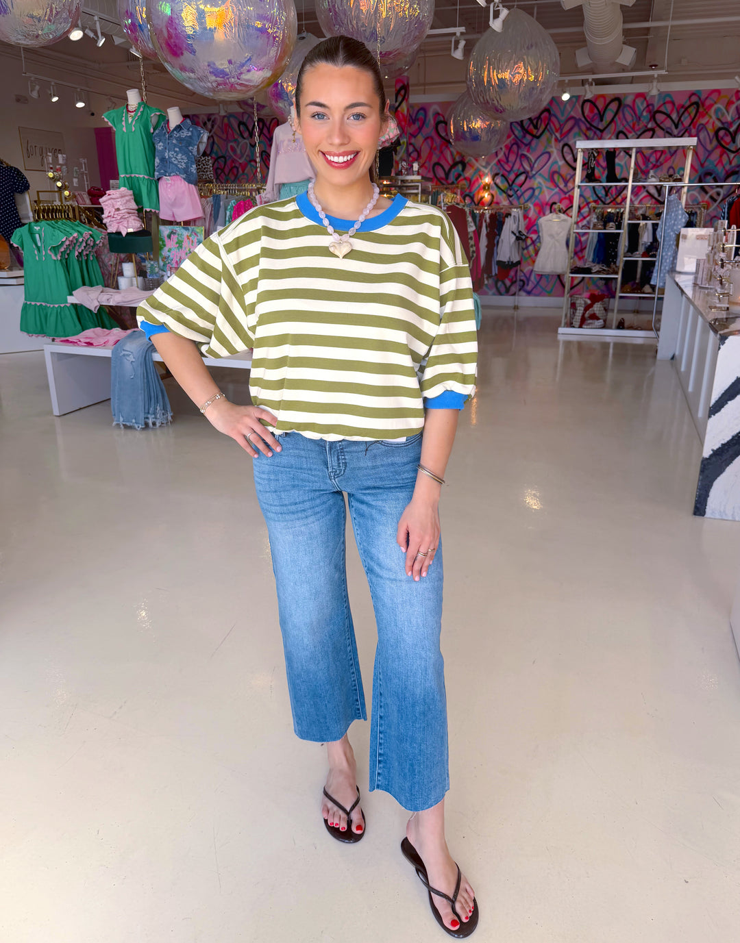 Spring Olive Top