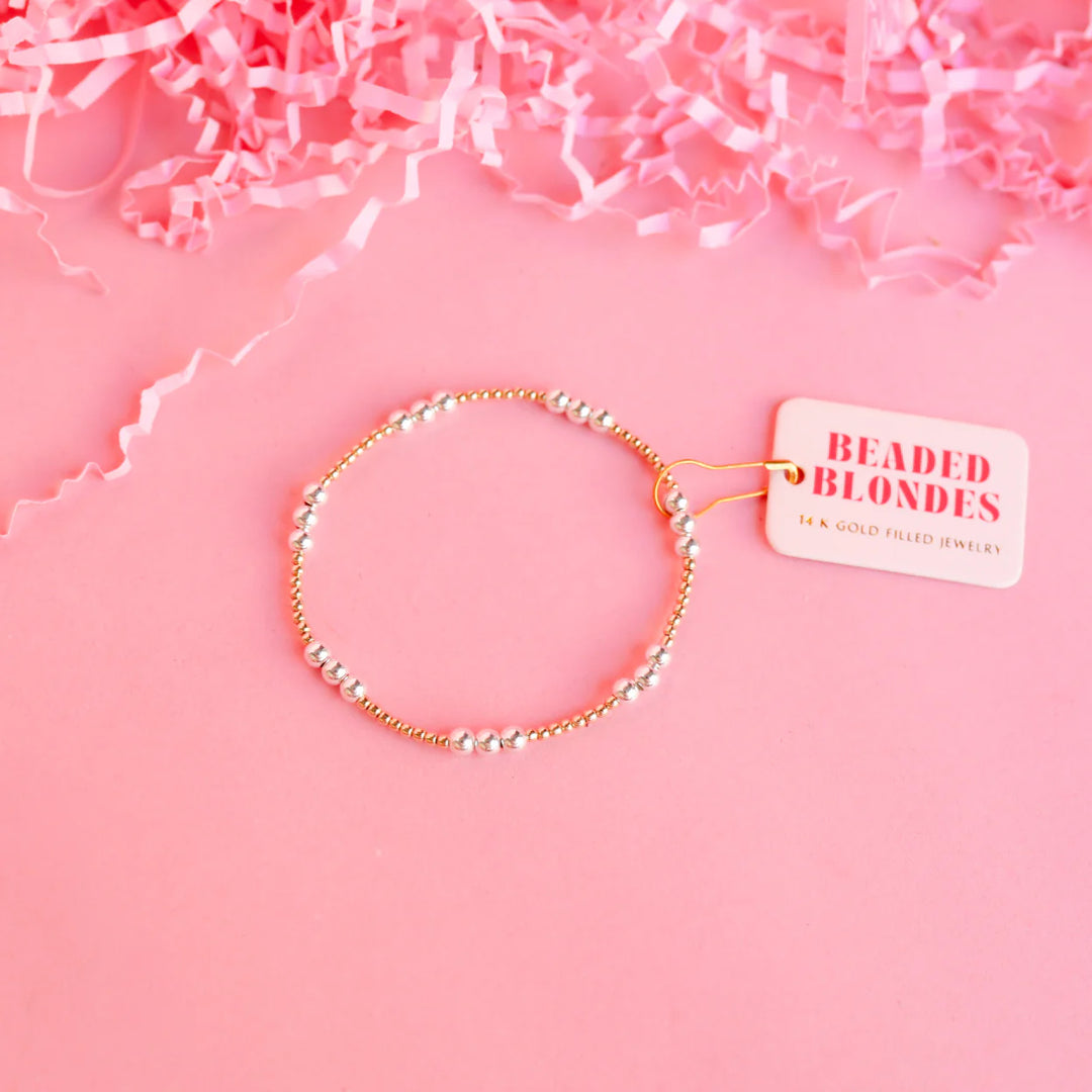 ILY Gold W/ Silver Bracelet