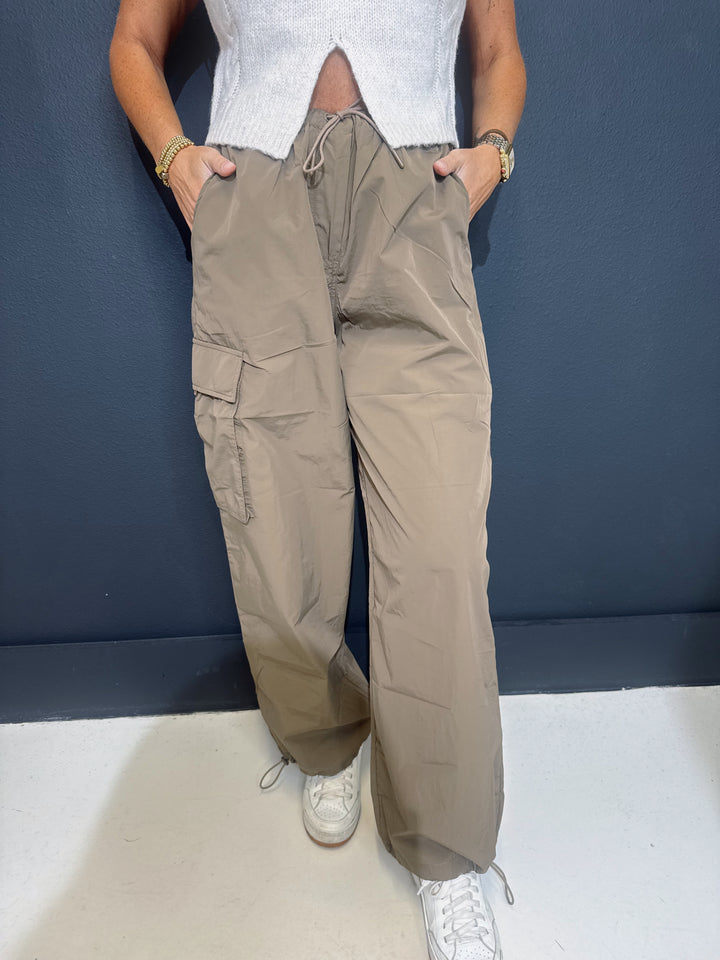 Casual Brown Balloon Pants