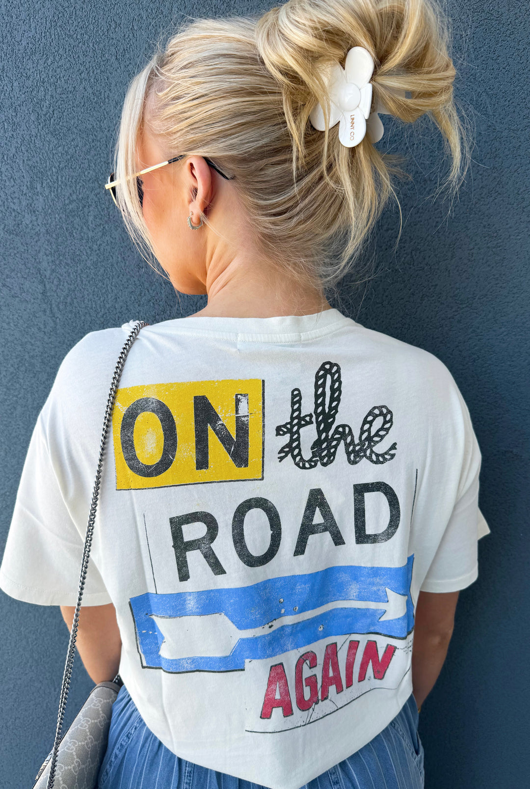 Willie Nelson On The Road Again BF Tee