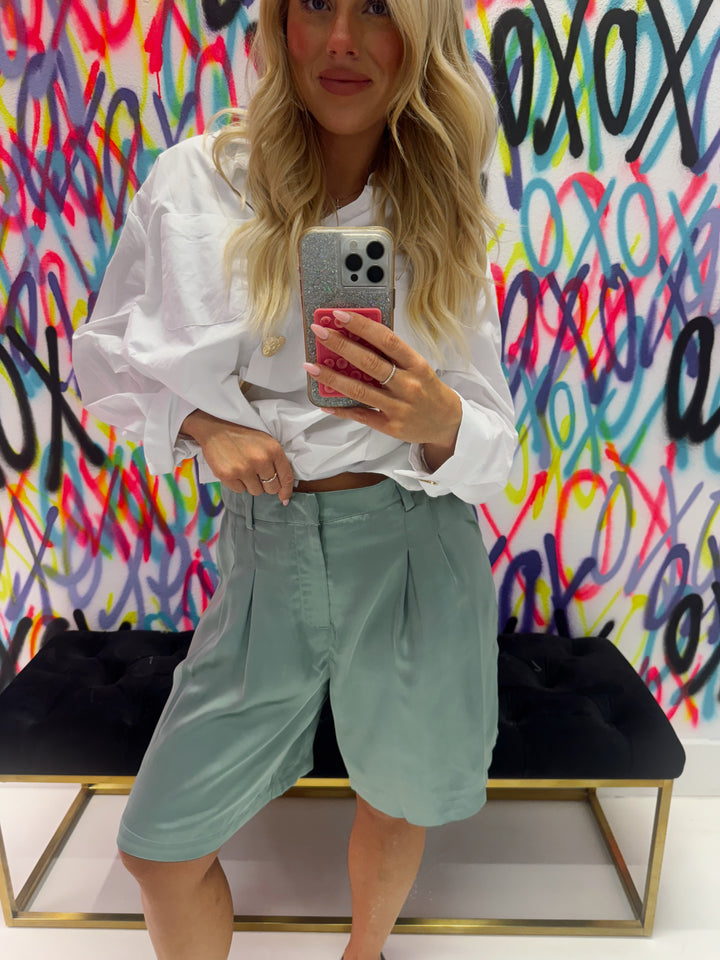 Sage Green Dress Me Up Shorts