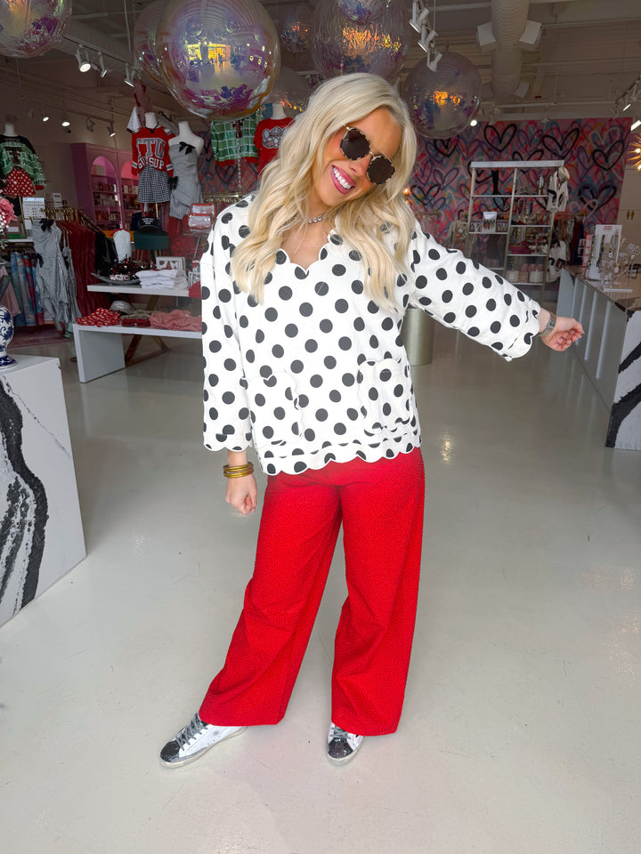 Queen of Sparkles Red Rhinestone Jeans