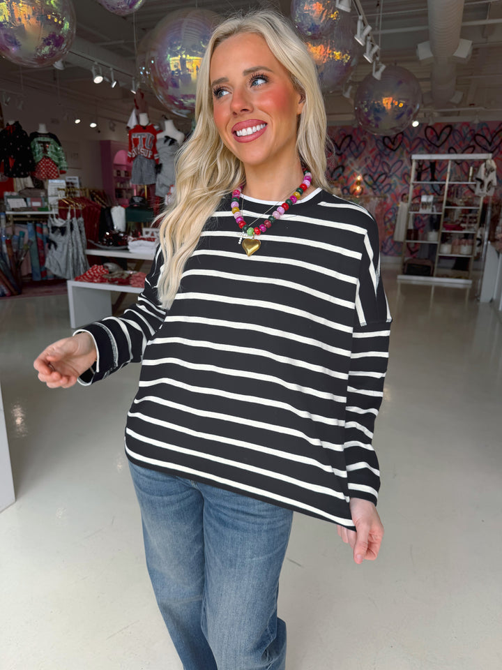 Hailey Relaxed Striped Top