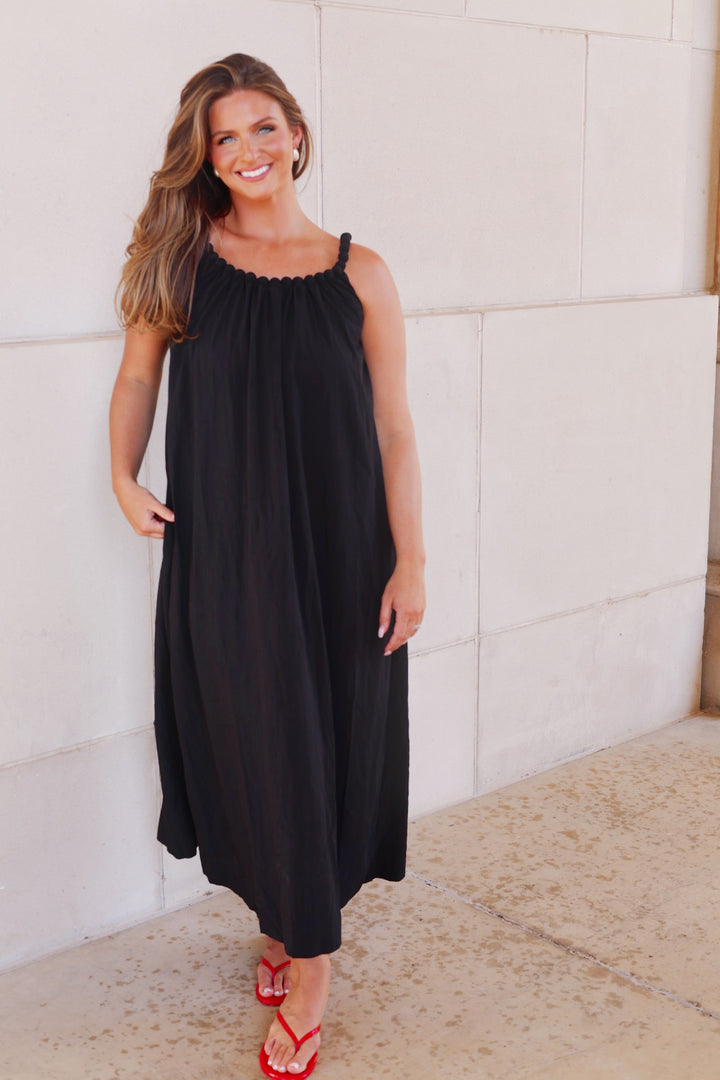 The Black Monaco Maxi Dress