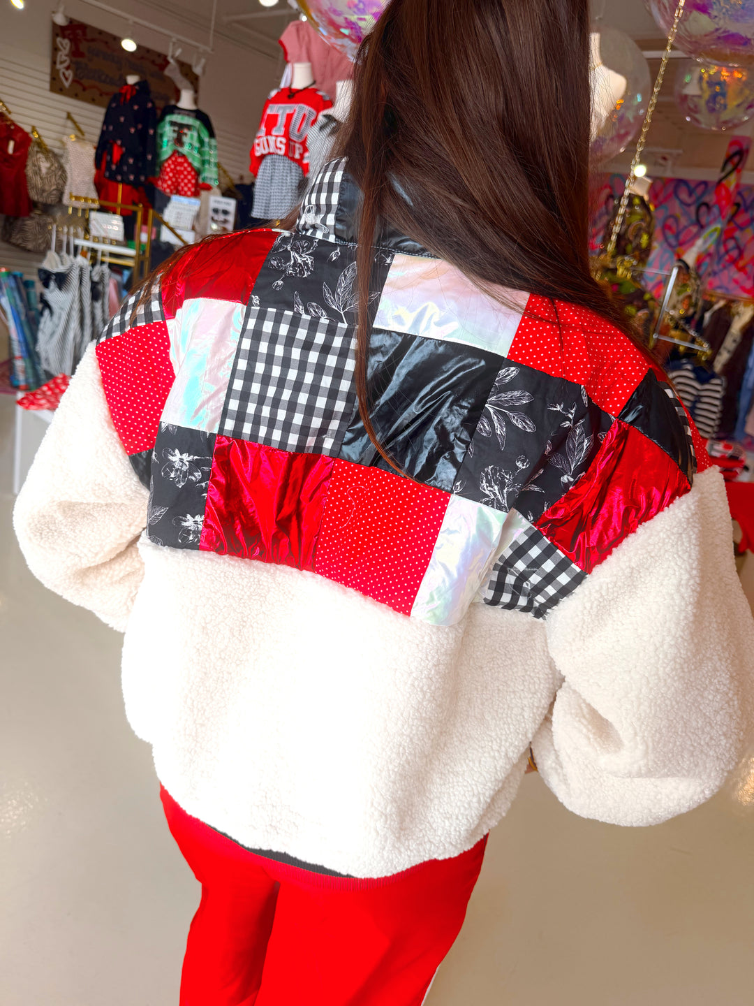 Brianna Cannon Texas Tech Patchwork Puffer