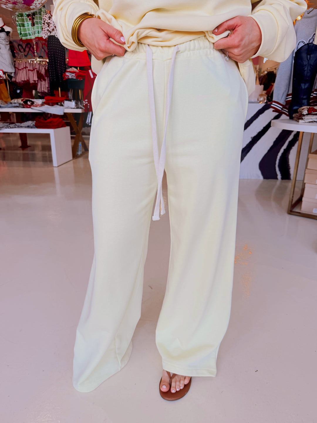 Brinley Butter Yellow Sweat Set