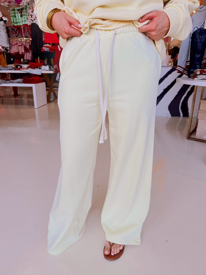 Brinley Butter Yellow Sweat Set