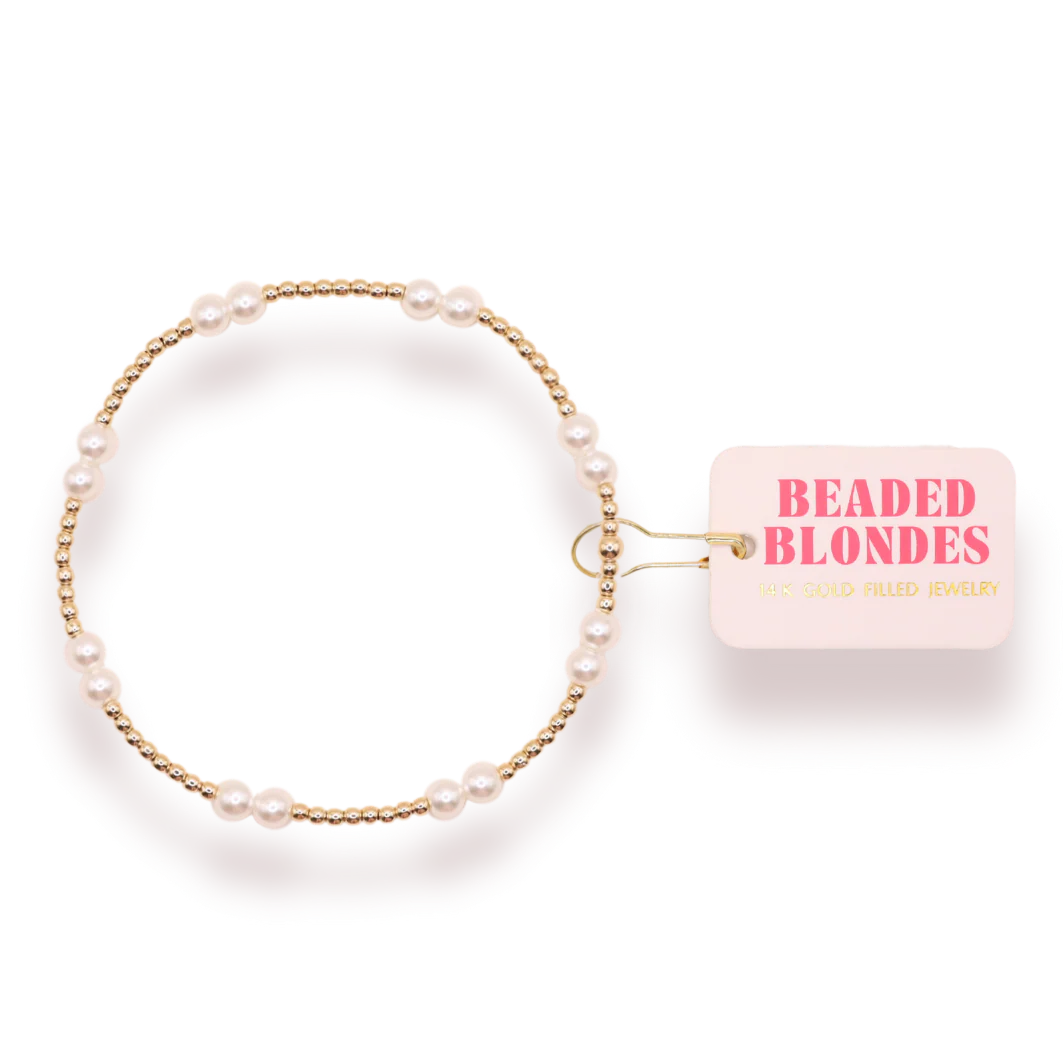 Beaded Blondes Pearl Bracelet Collection