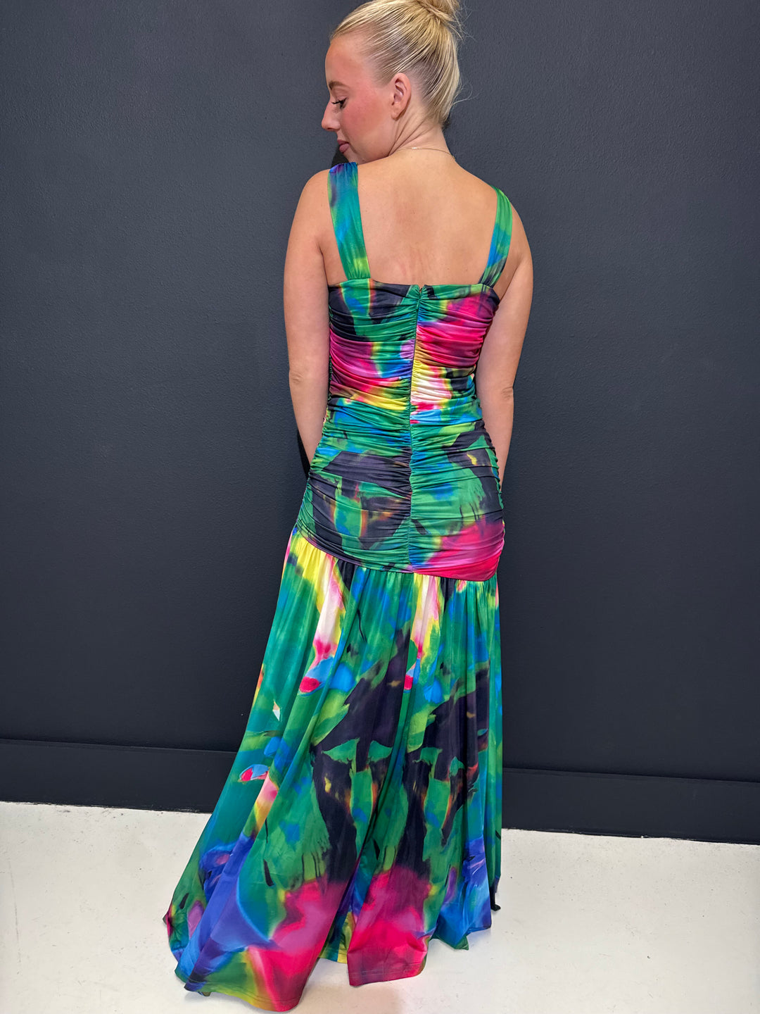 Bahama Mama Ruched Maxi Dress