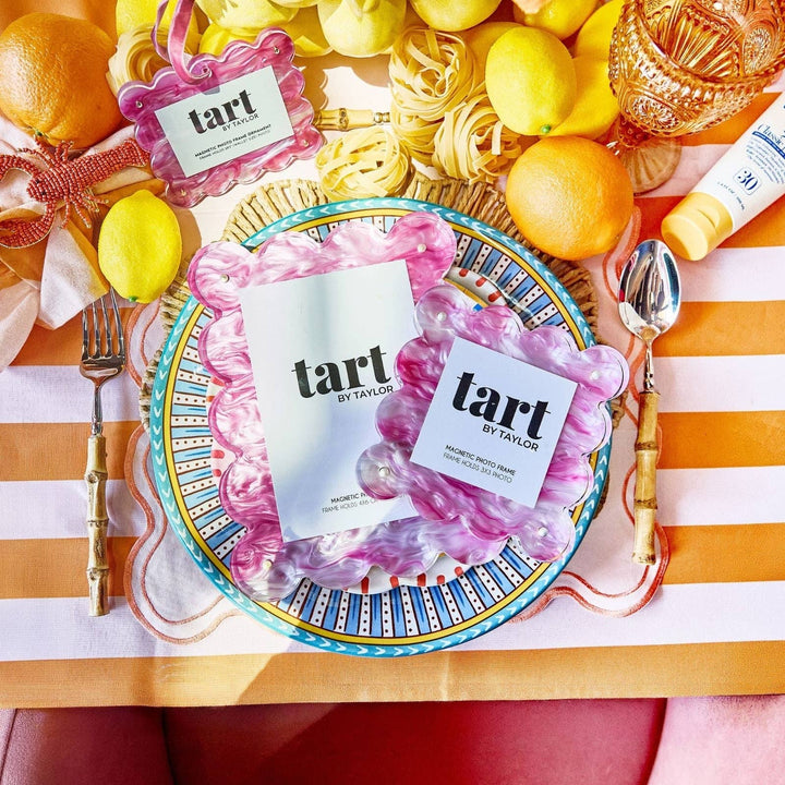 Pink Marbled Acrylic Picture Frame