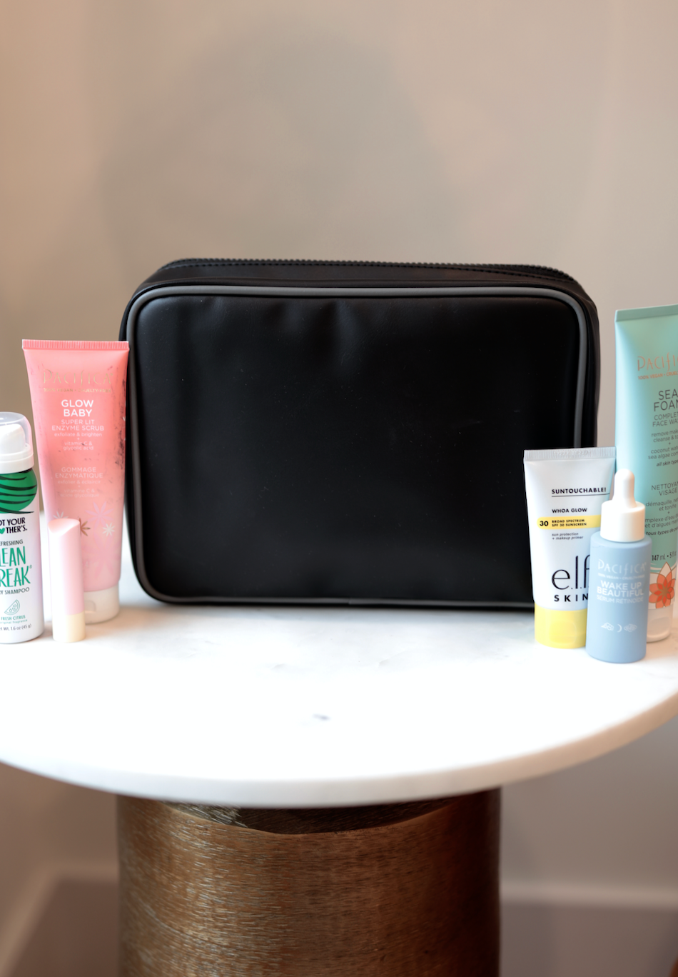 Oversized Cosmetic Bag - All The Things (Midnight/Grey)