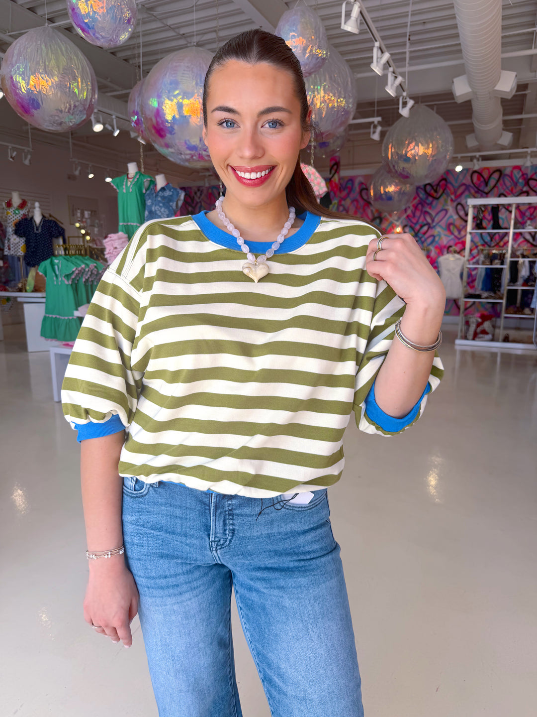 Spring Olive Top