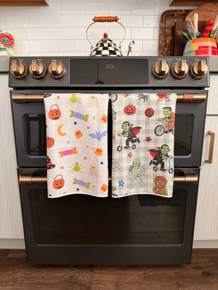Trick-Or-Treat Scatter: Double-Sided Hand Towel
