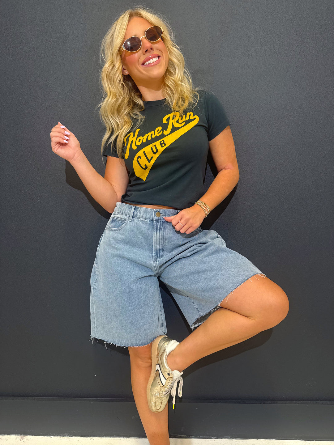 Brinley Bermuda Denim Shorts