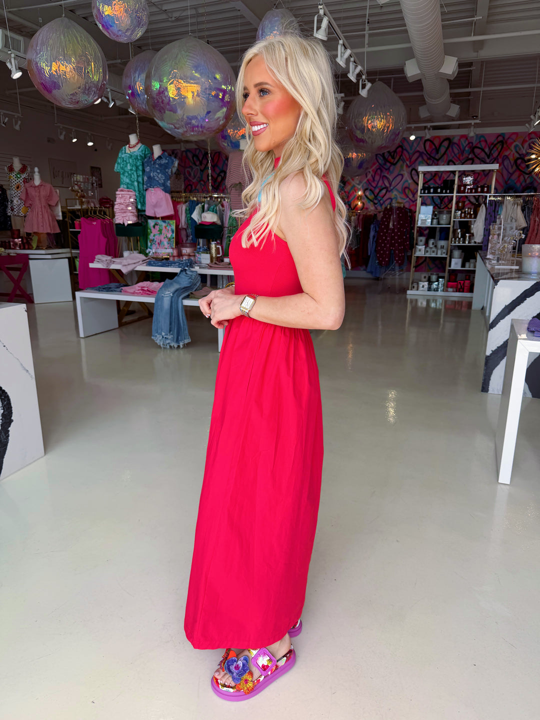 Coral Muse Maxi Dress