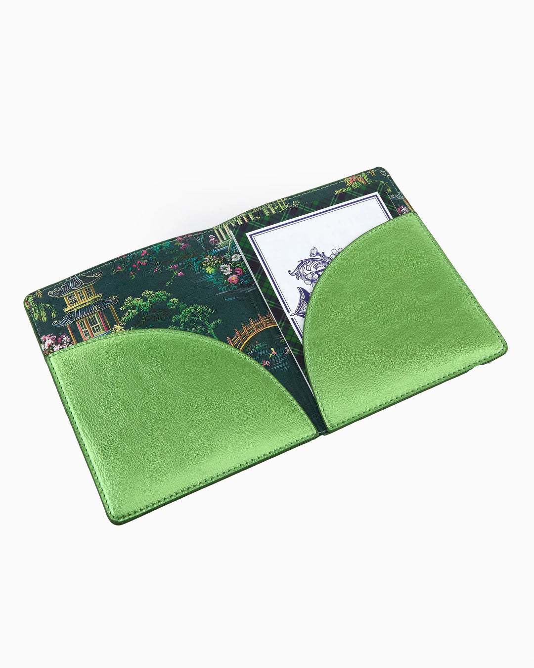 OH MY MAHJONG Metallic Green Card Folio