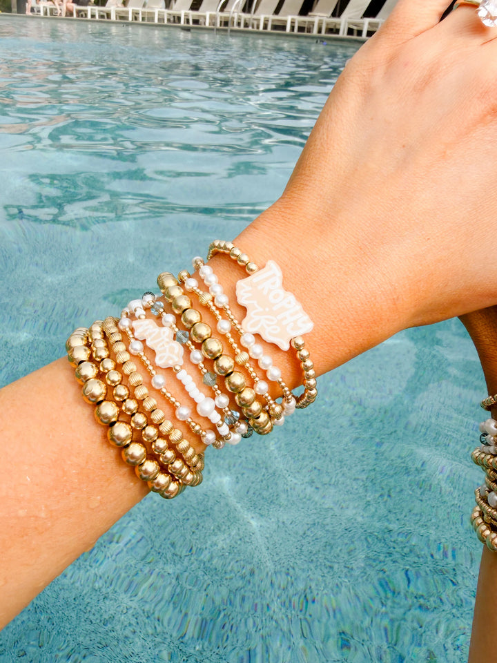 Trophy Wife Bracelet on Gold 6.75in