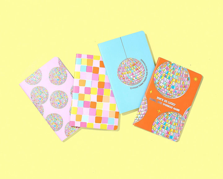 Disco Ball Mini Notebook Set