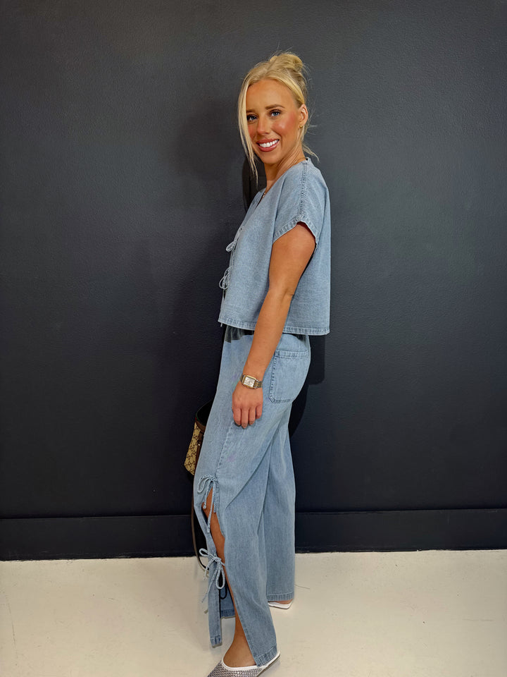 Delilah Denim Tied on the Side Pants