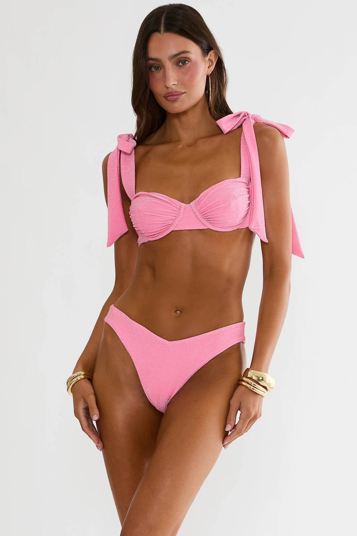 Sparkly in Pink Bikini Set